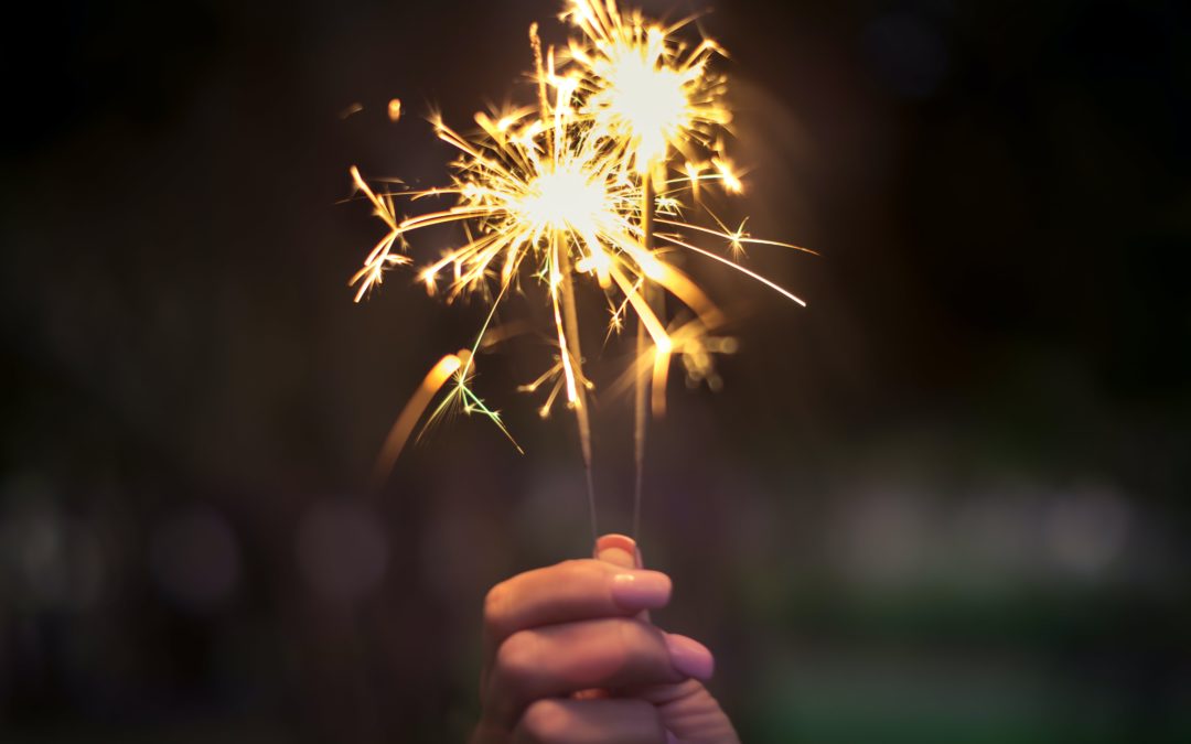4th of July Safety | sparkler firework in hand